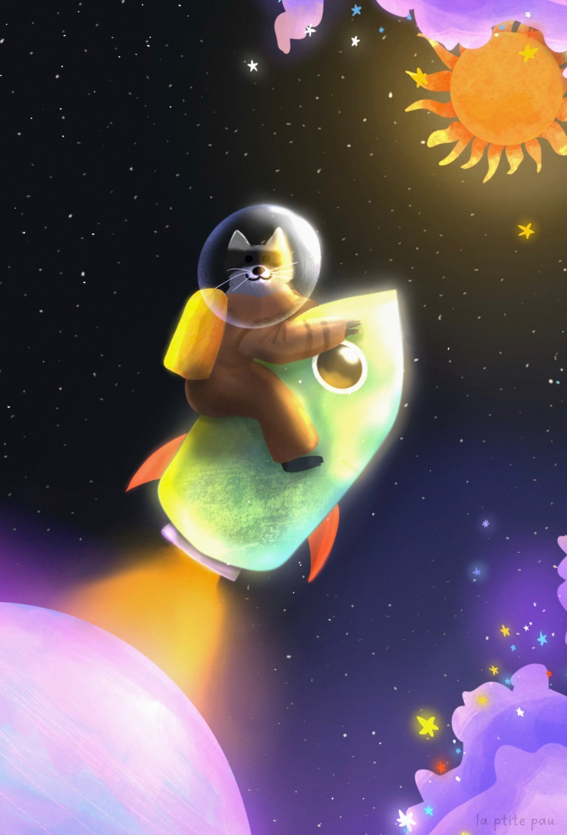 Racoon en orbite - Affiche