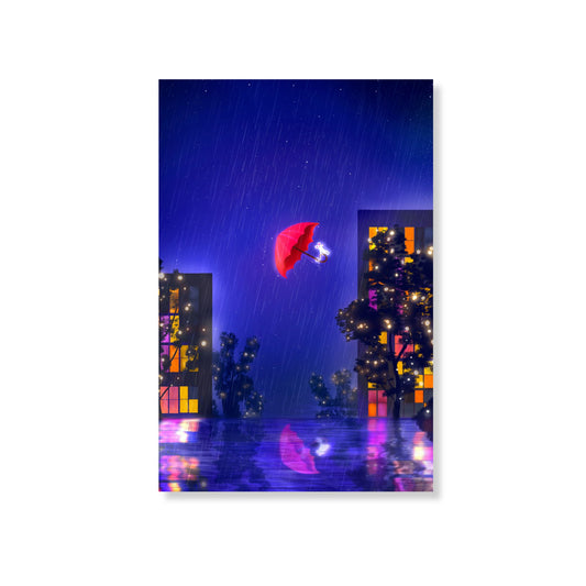 Un soir de pluie à Paris - Affiche
