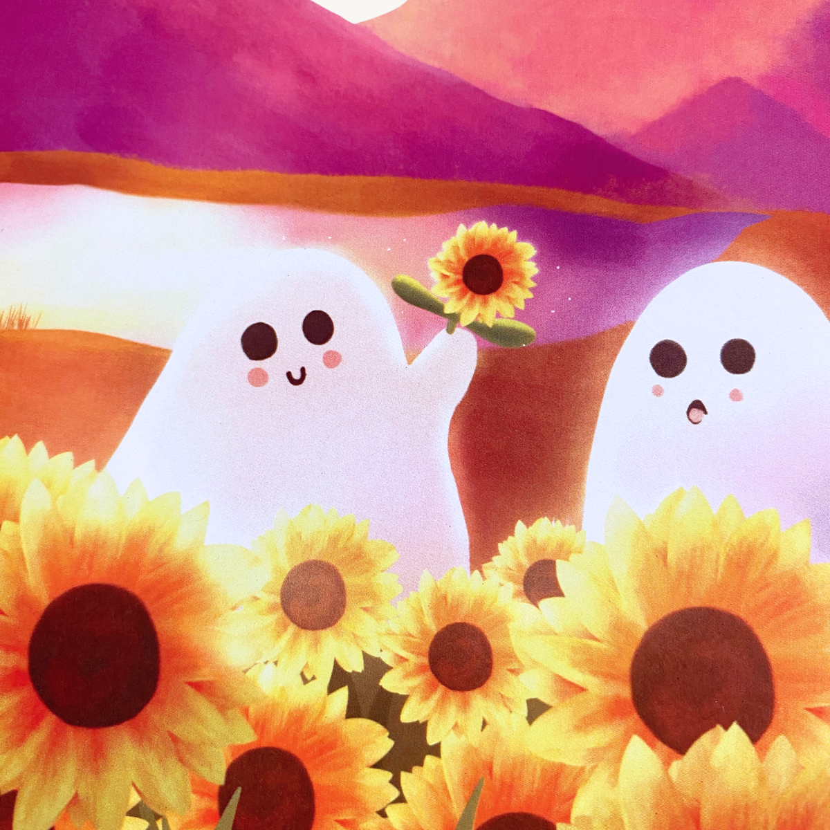 In the Sunflowers / Illustrated Poster