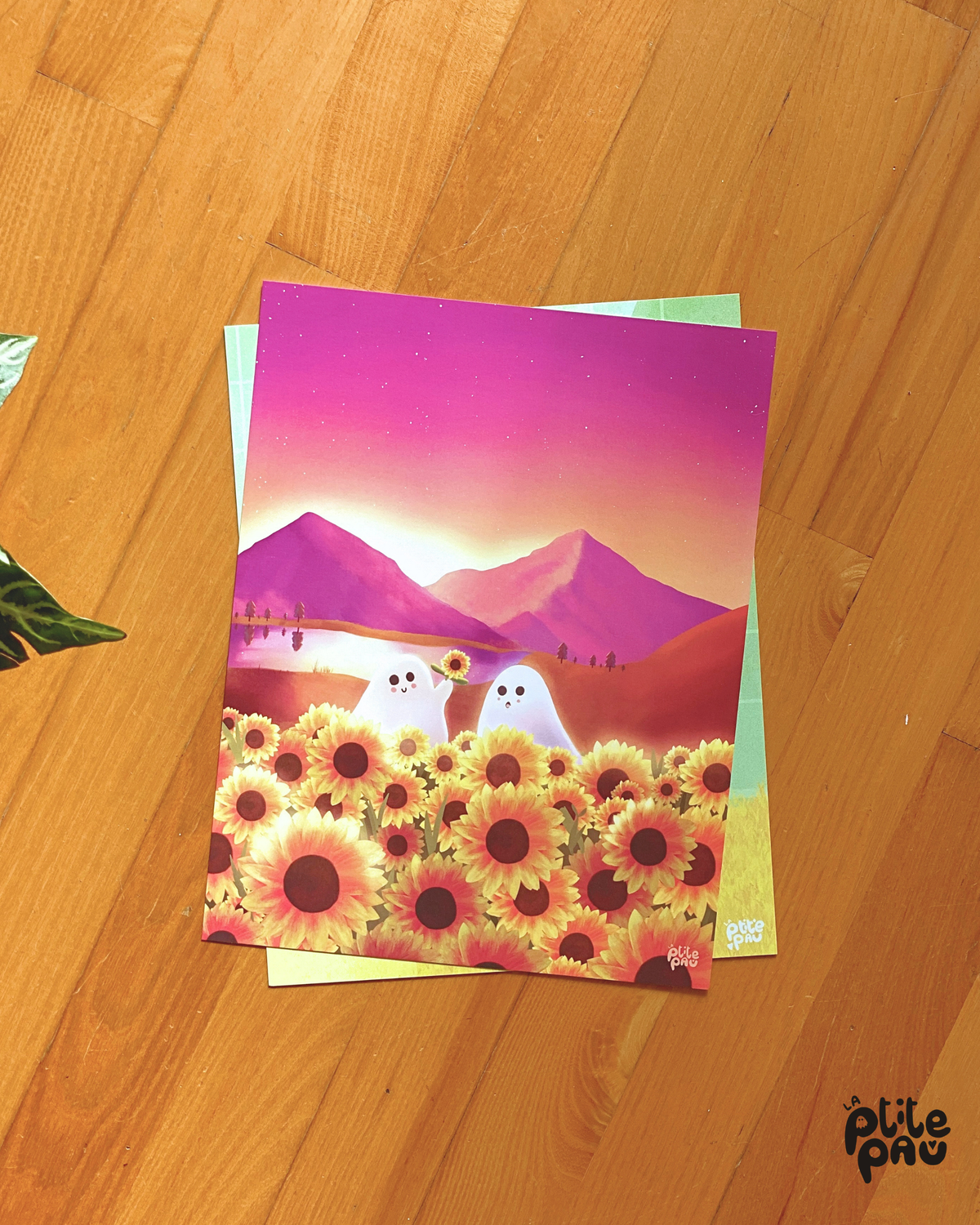 Dans les tournesols / Affiche illustrée