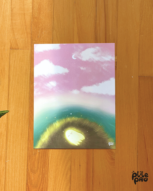 Juste avant la nuit / Affiche illustrée