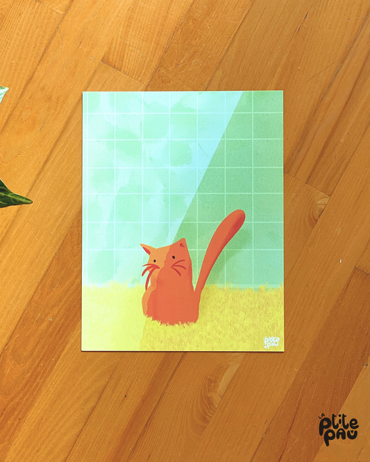 Ptit chat / Affiche illustrée