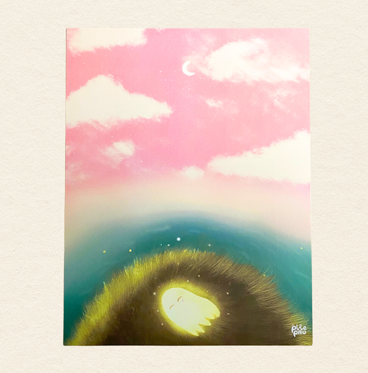 Juste avant la nuit / Affiche illustrée